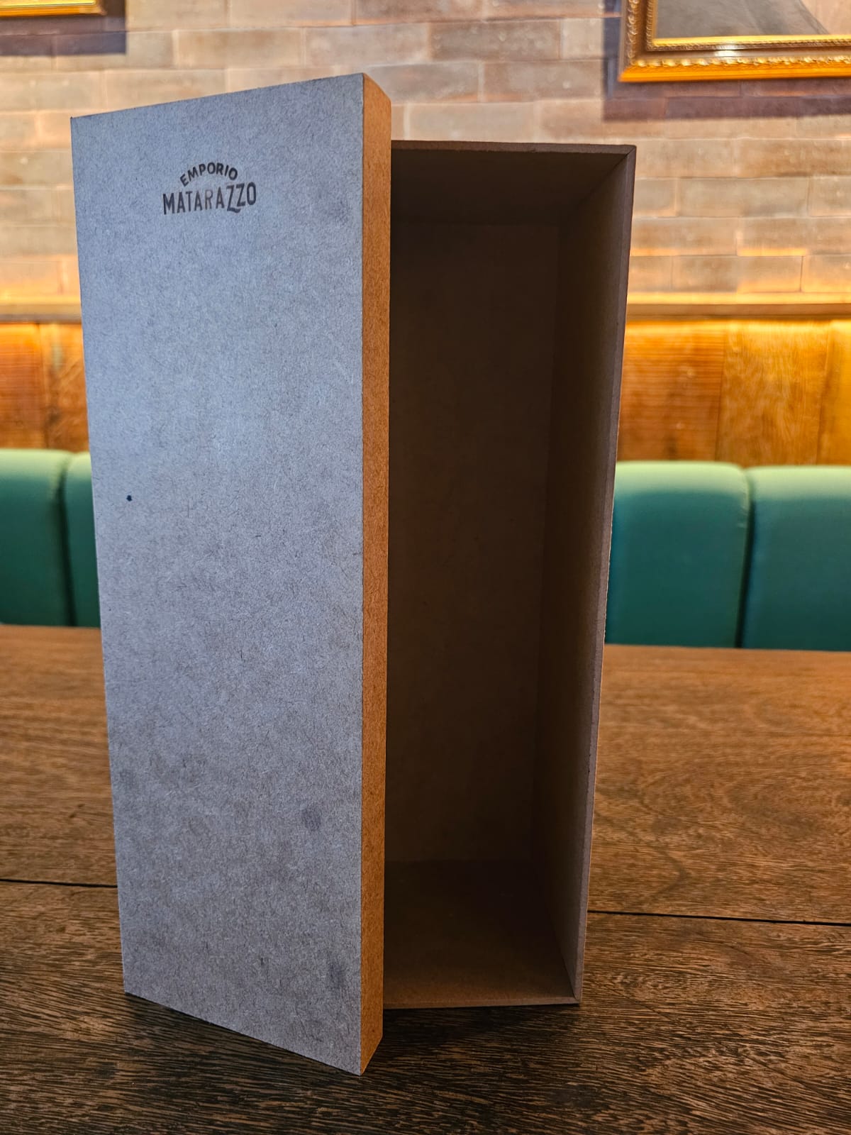 Caixa em madeira para 1 garrafa presente