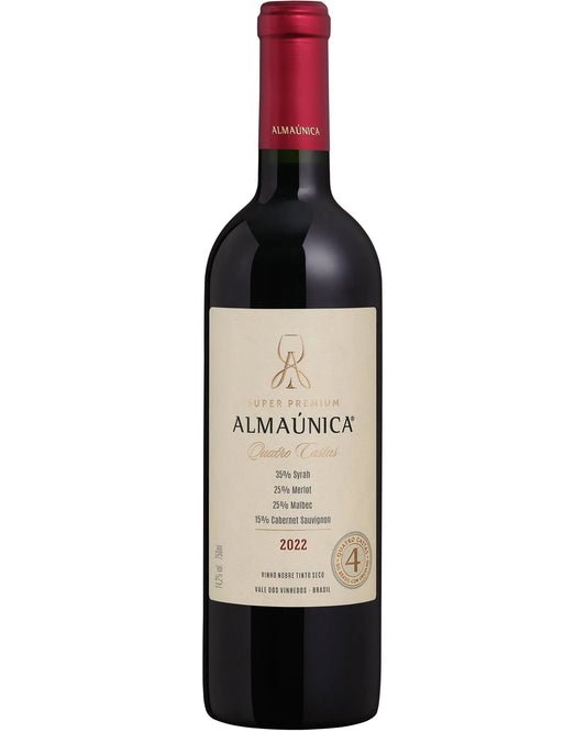 Vinho Tinto Almaúnica Quatro Castas 2022 | Vale dos Vinhedos