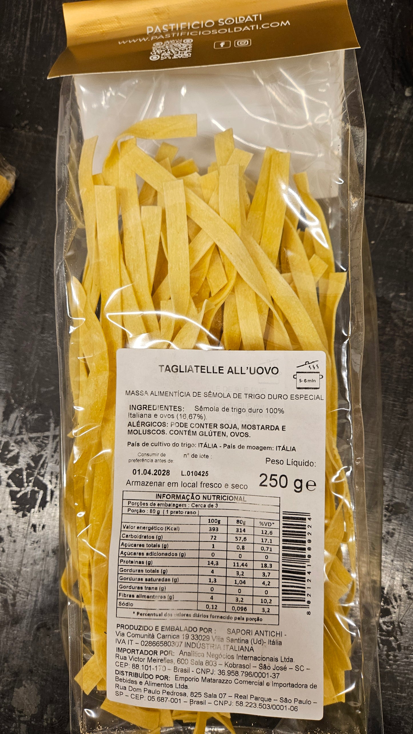 Tagliatelle All Uovo pasta