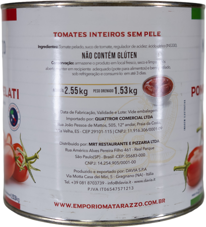Molho de tomate Pelati lata 2.55kg