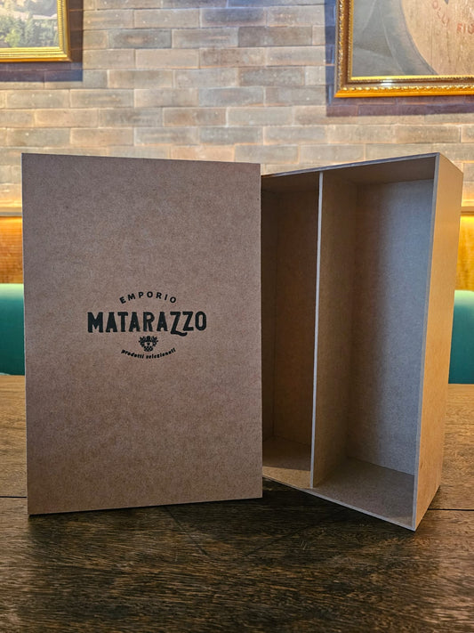 Caixa em madeira para 2 garrafas presente